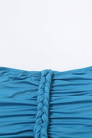 Strappy Ruched Skirt Set