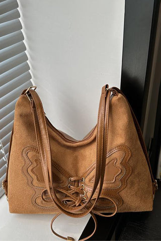 Butterfly Accent Shoulder Bag