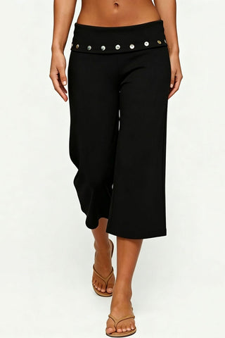 Decorative Button Pants