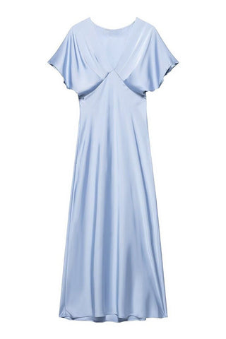 Elegant V-Neck Midi Dress