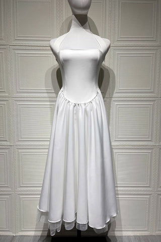 Elegant Halter Neck Evening Dress