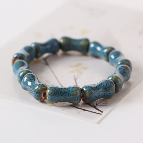 Glazed Beaded Bracelet