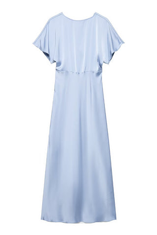 Elegant V-Neck Midi Dress