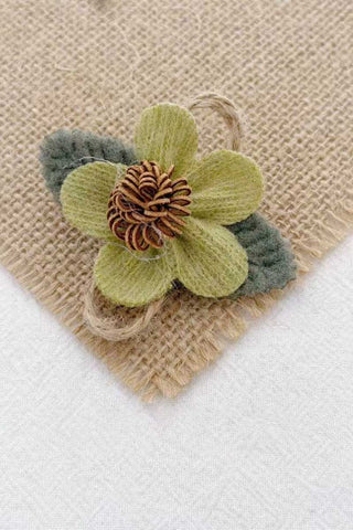 Floral Lace Ruffle Hair Clip