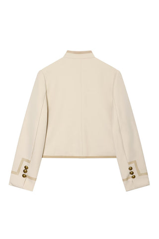 Toggle Button Cropped Shacket