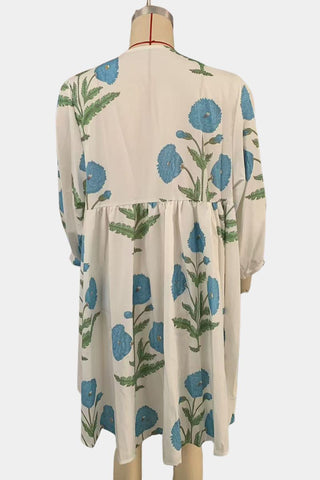 Floral Print Casual Dress