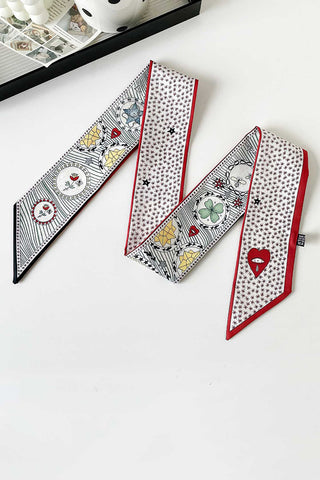 Tarot Patterned Printed Scarf