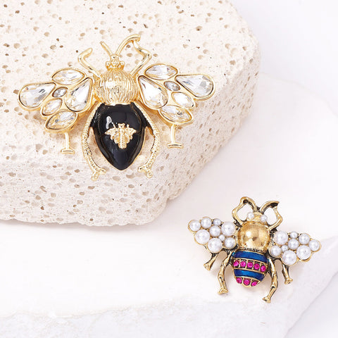 Crystal Bee Brooch