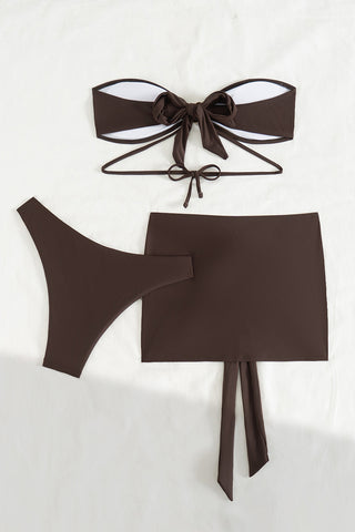 Elegant Tie-Detail Bikini Set