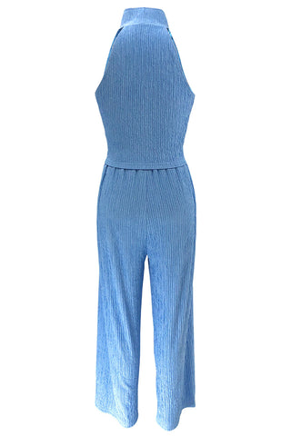 Sleeveless Wide-Leg Pants Set