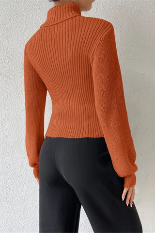 Cut-Out Ribbed Knit Top