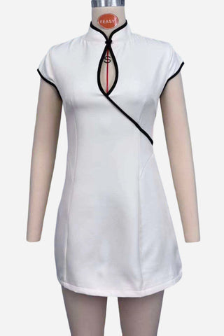 Modern Keyhole Cheongsam Dress
