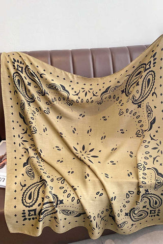 Paisley Print Square Scarf