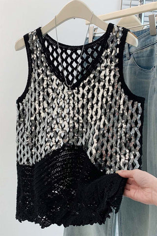 Crochet Knit Tank Top