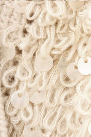 Textured Loop Knit Open Front Cardigan