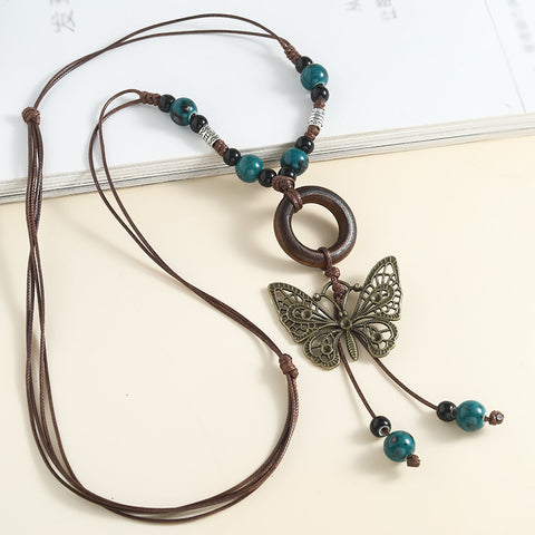 Beaded Pendant Necklace