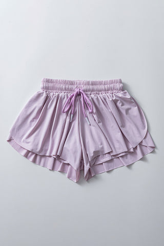 Elastic-Waist Casual Shorts