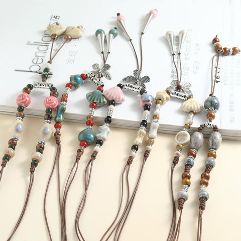 Vintage Beaded Pendant Necklace