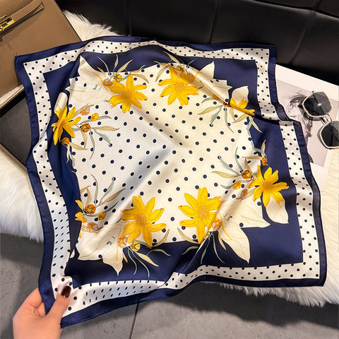 Floral-Print Square Scarf