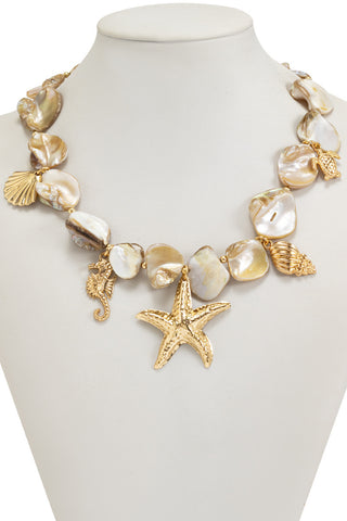 Starfish Charm Shell Necklace