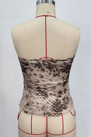 Strapless Ring-Detail Tank Top