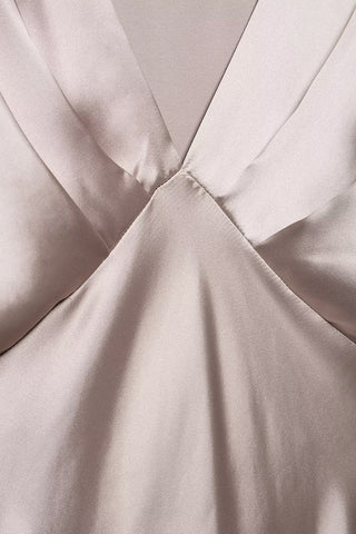 Elegant V-Neck Midi Dress