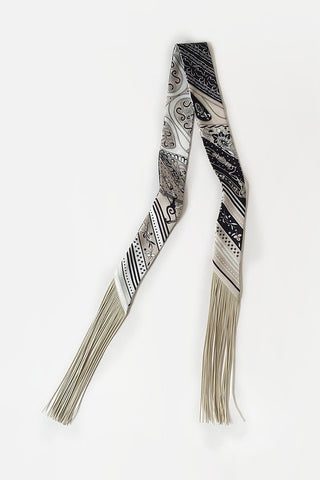 Printed Fringed Detail Scarf
