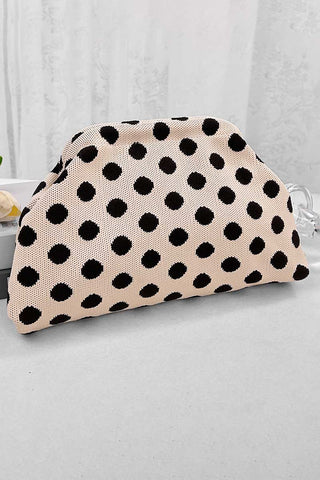 Polka Dot Soft Pouch Bag