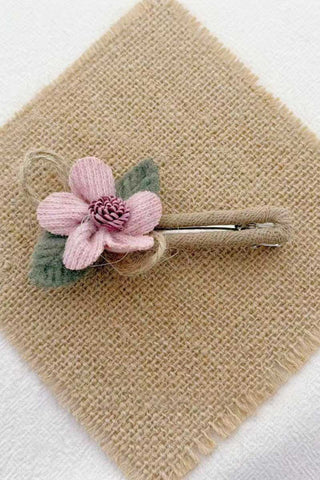 Floral Lace Ruffle Hair Clip