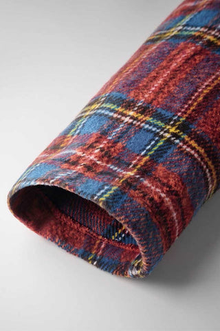Plaid Double-Breasted Blazer