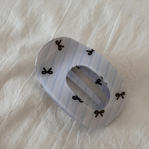 Floral Polka Dot Plaid Bow Butterfly Hair Clip