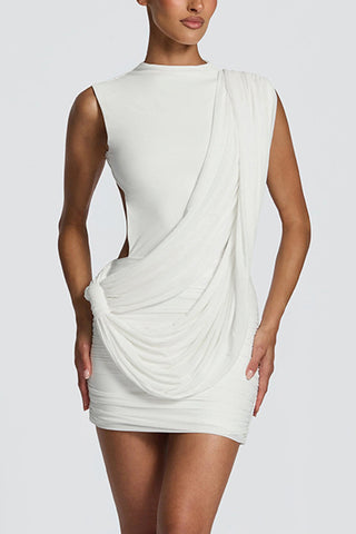Draped Design Casual Dress