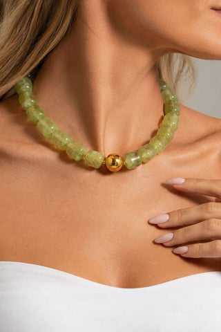 Beaded Chunky Accent Necklace