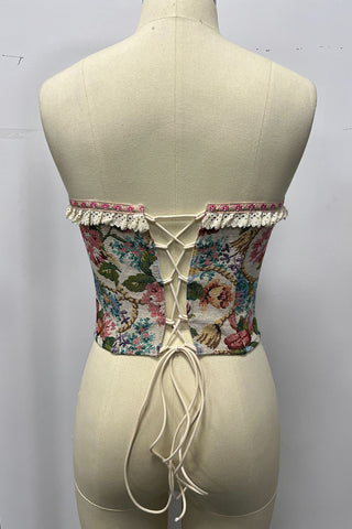 Floral Bustier Tank Top