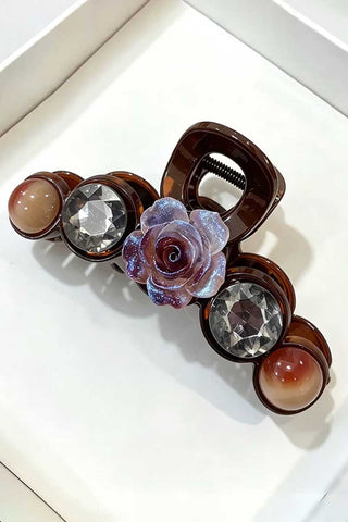 Marbled Sphere Stack Hair Claw Clip