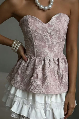 Sweetheart Lace Peplum Cami