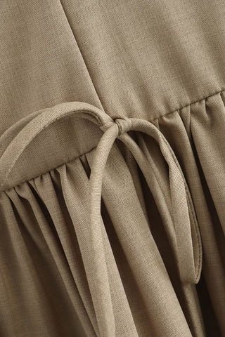 Sleeveless Flare Hem Casual Dress