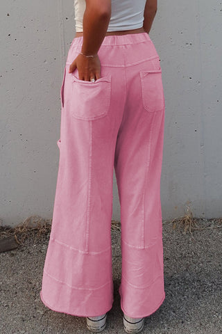 Patch Pocket Wide-Leg Pants
