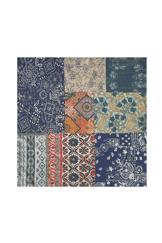 Patchwork Floral Print Square Scarf