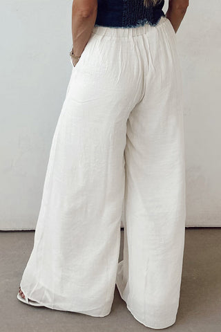 High Waist Flowy Palazzo Pants