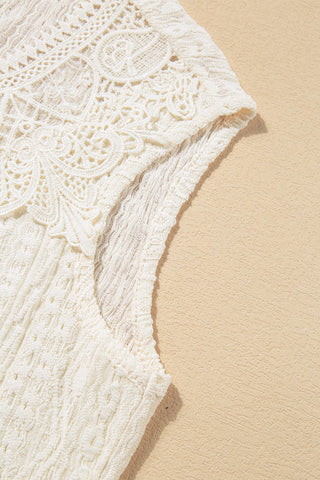 Sleeveless Textured Knit Top