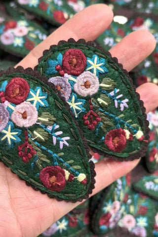 Floral Pattern Hair Clip