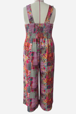 Printed Boho Wide-Leg Jumpsuit