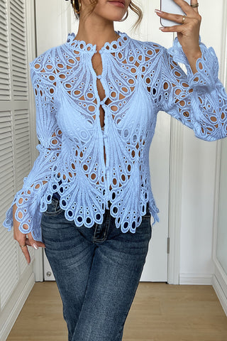 Elegant Eyelet Lace Blouse