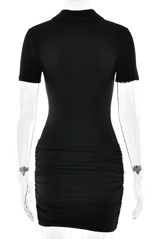 Collared Zip-Front Romper
