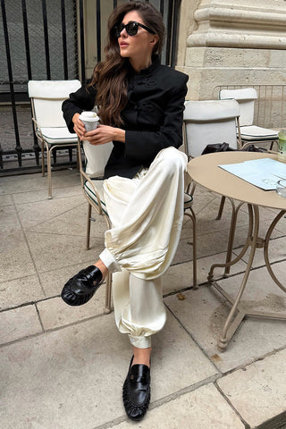 High-Waist Balloon Leg Casual Pants