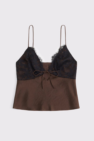 Lace and Polka Dot Camisole