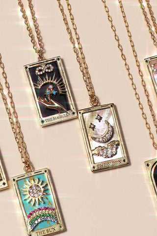 Rectangular Tarot Pendant Necklace