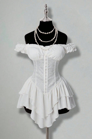 Ruffle Off-Shoulder Night Out Dress