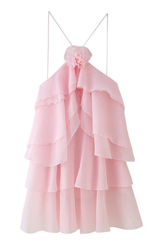 Layered Ruffle Casual Dress